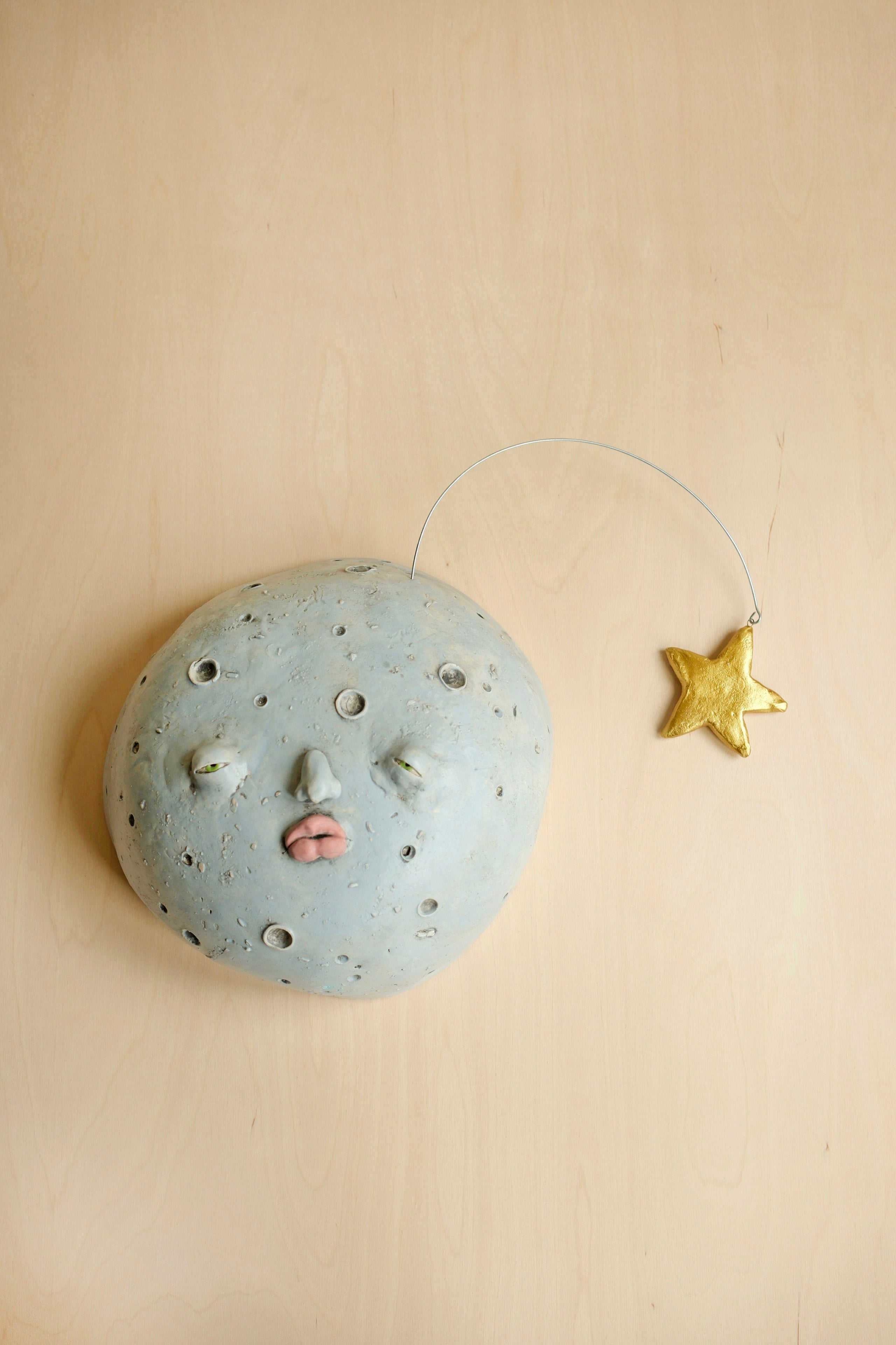 Wall Hanging Sleepy Moon + Star