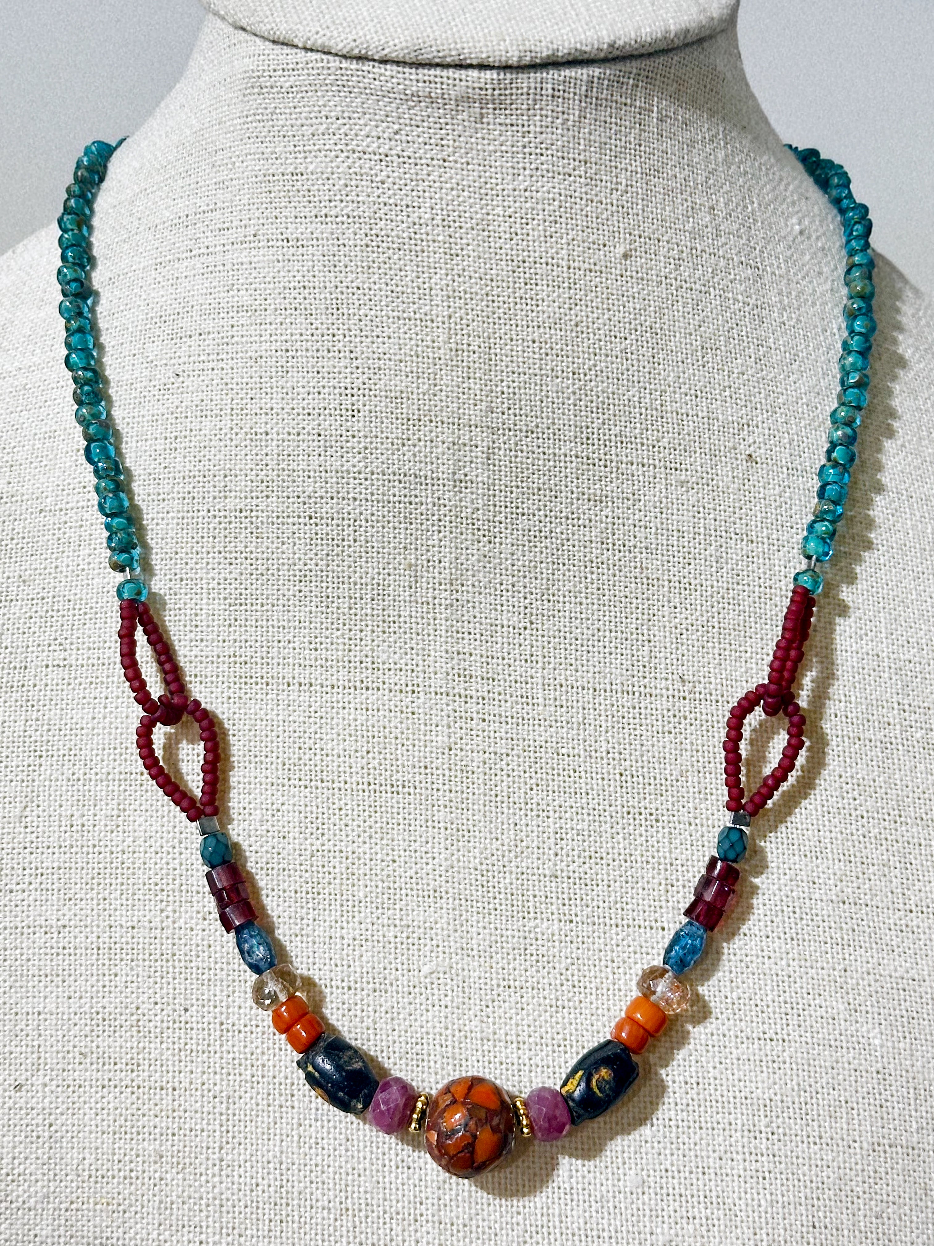 Coral Ruby Necklace