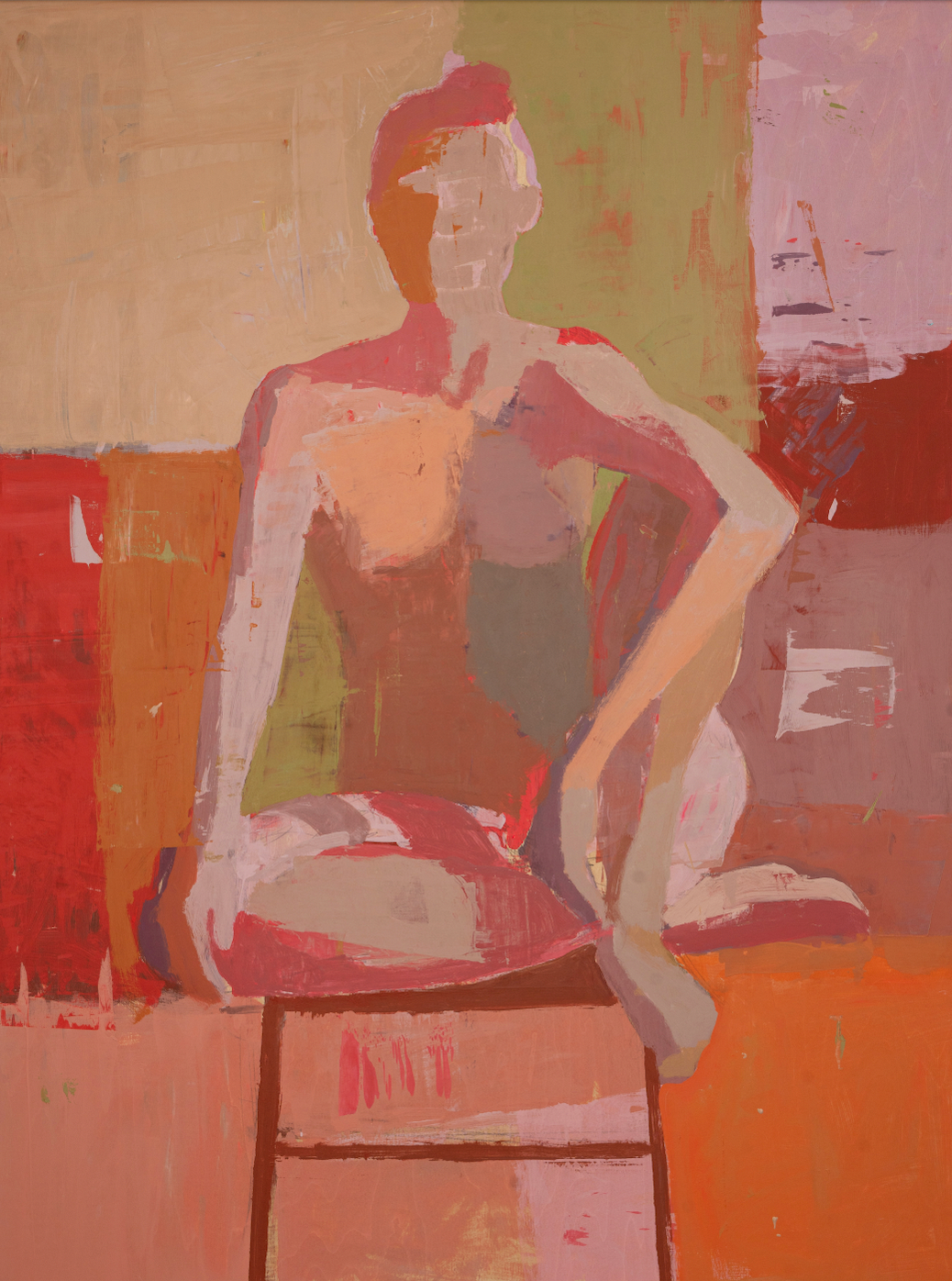 Tangerine Figure / 18" x 24"