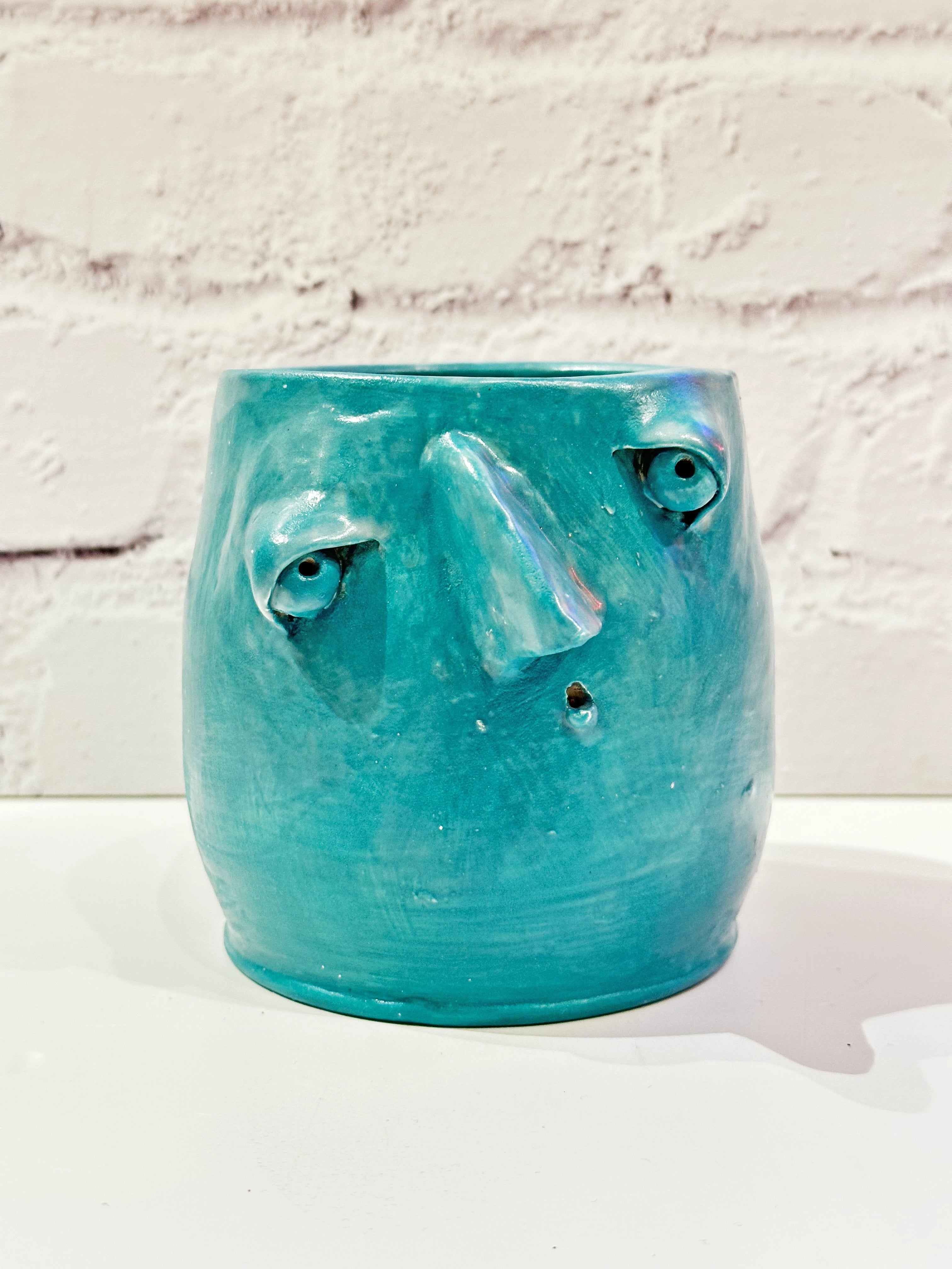 Wine Cup - Bowl - Planter //Teal